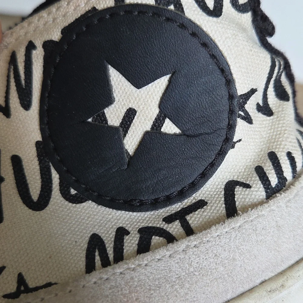 Converse Not Chuck Graphic High-Top Sneakers Thrashed Sz 9.5 - Picture 17 of 17